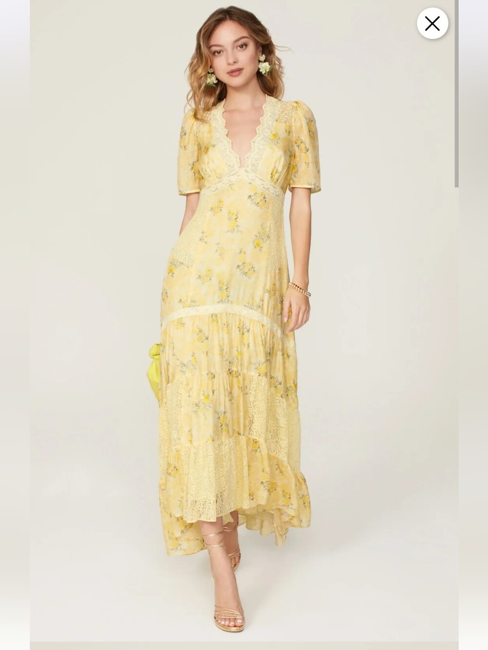 LOVESHACKFANCY 100% SILK TINK DRESS SIZE 2 MSRP $695